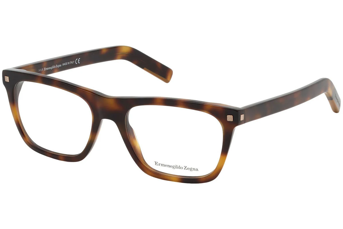 Ermenegildo Zegna EZ 5136-F Tortoise 052 Asian Fit Plastic Eyeglasses 55-18-145 3
