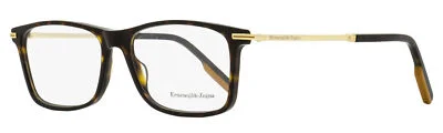 Ermenegildo Zegna Rectangular Eyeglasses EZ5185 052 Havana/Gold 57mm
