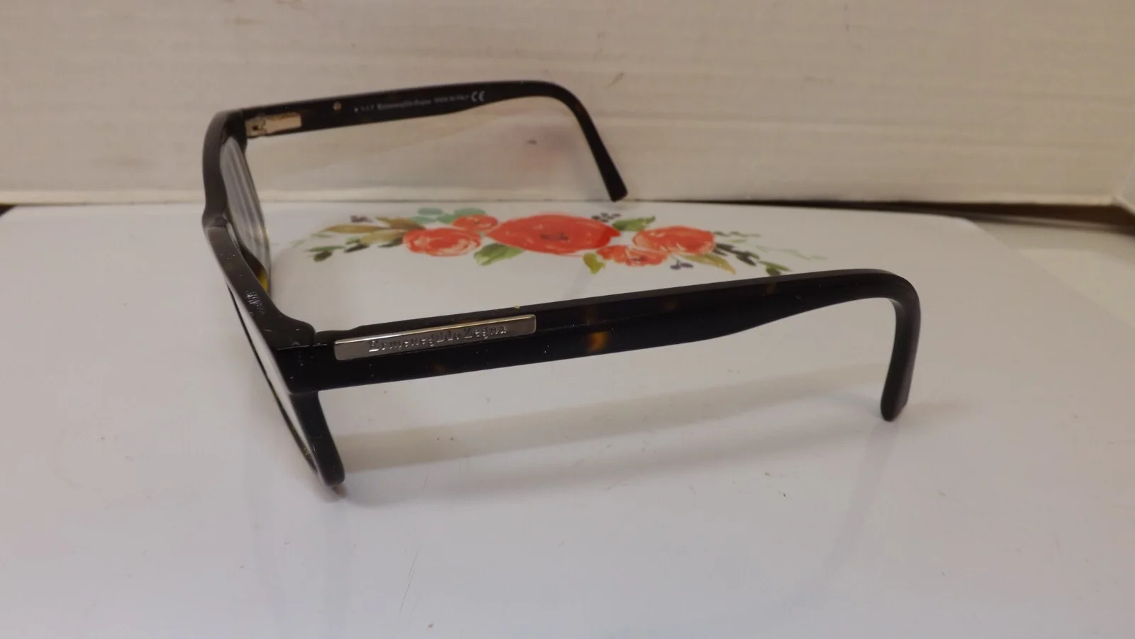 Ermenegildo Zegna Tortoise Eyeglasses EZ 5030 Full Rim Rectangular Made in ITALY 3
