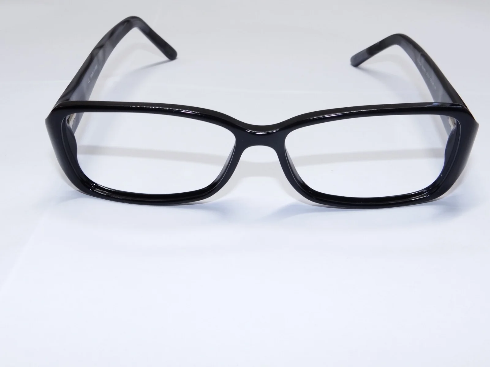 Escada Black Mother of Pearl Crystal Logo Frames Black Gray 55-14-140 VES087S 2