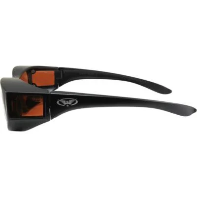 Escort Safety Glasses Fits Over Most Prescription Glasses Driving Mirror Lenses 3