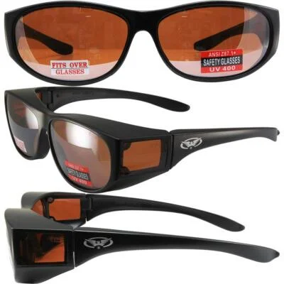 Escort Safety Glasses Fits Over Most Prescription Glasses Driving Mirror Lenses 4