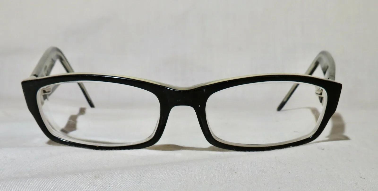 Essential EN6653 eyewear 50-17-140 Black/crystal eyeglass frame parts or repair 2