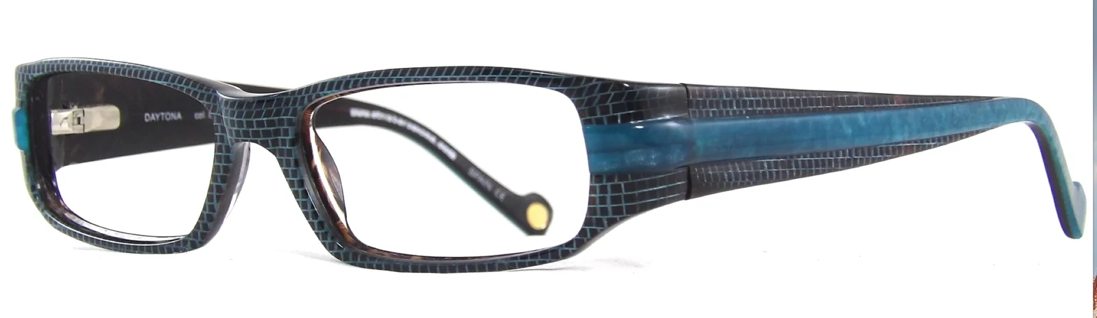 Etnia Barcelona Daytona 1/2 Wrap Bright Colorful Rectangular Eyeglasses Spain 3