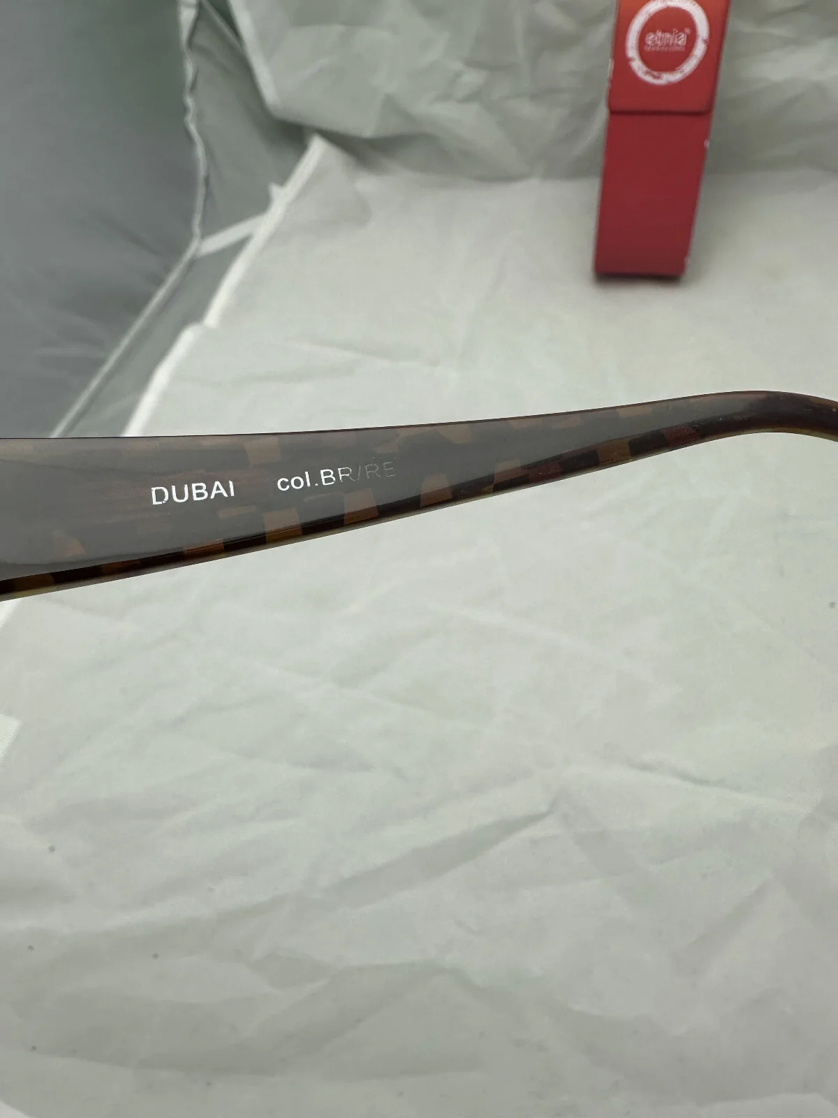 Etnia Barcelona Dubai eyeglasses frames color Brown/RED 2