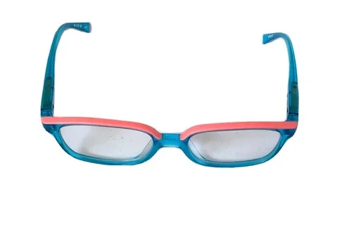 Etnia Barcelona Eyeglasses Frame Neon Pink Blue 46-16-125 Eyeglass Frames 3