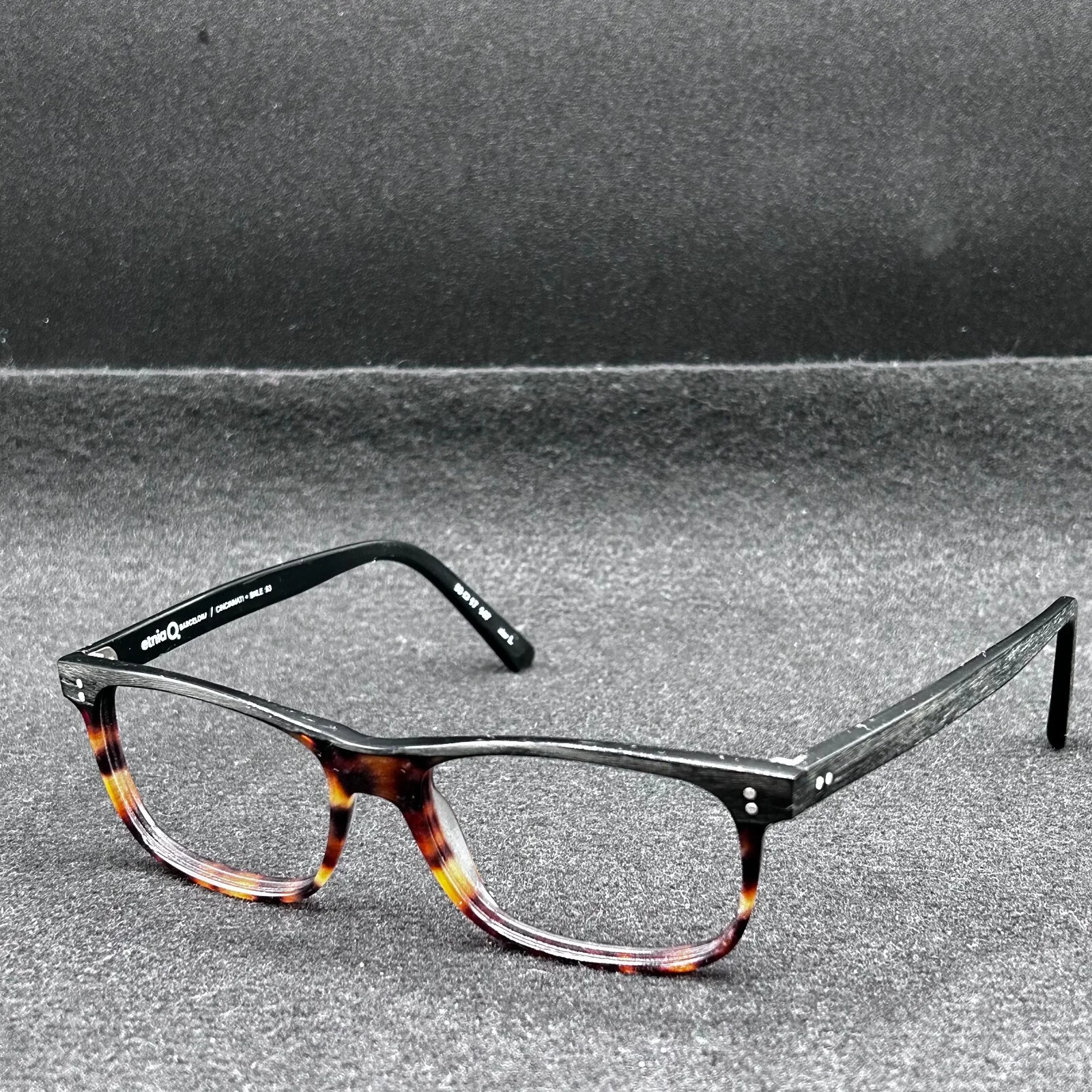 Etnia O Barcelona / Cincinnati BKLE53 Eyeglasses **FRAME ONLY** 53-17-147 Used