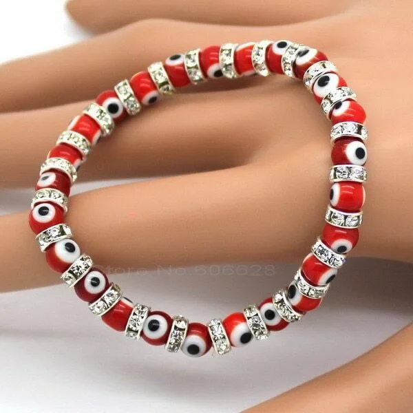 Evil Eye Charm Bracelets, Composed Of Eye Glass Beads 2