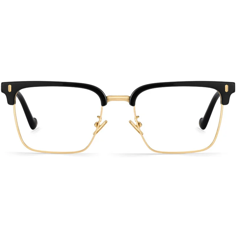 Extra Wide Browline Glasses for Big Face Head Men Extended Fit Acetate Frames