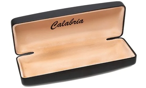 Extra Wide Glasses Case For Men, Large Eyeglass Case In Matte Black Syn. Leather 3