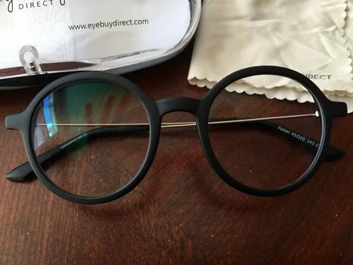 Eye Buy Direct Potter Black RX Designer Eyeglasses Frames 50/18~138 4