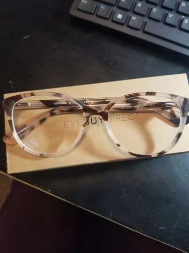 Eye Buy Direct Tortoise Acetate Round EyeGlass Frame ONLY Hepburn M 55-16-140 C2