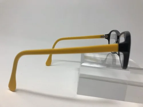 Eye Buy Direct Yellow And Black Eyeglasses FRAMES ONLY glazov 54-15-140 V356 2