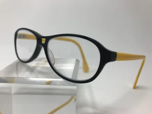 Eye Buy Direct Yellow And Black Eyeglasses FRAMES ONLY glazov 54-15-140 V356 4