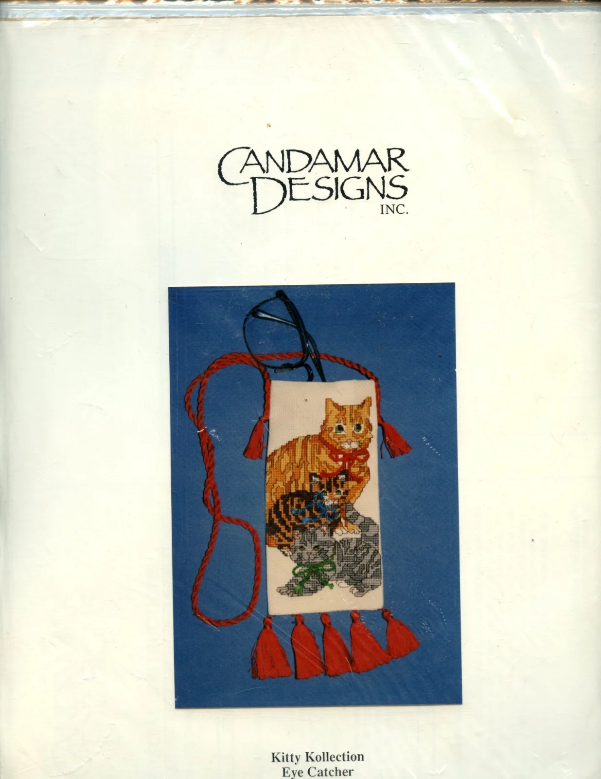 Eye Glass Holder Cross Stitch Kit Kitty Collection Candamar Designs #50968 NEW