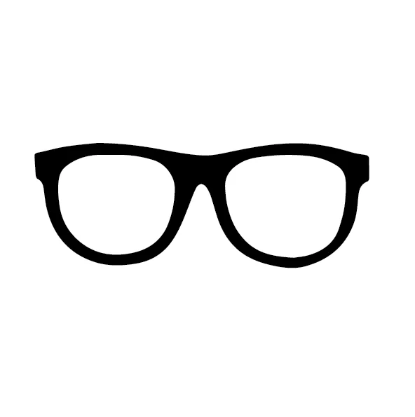 Eye Glasses Decal Car Wall Laptop Phone Vinyl Sticker