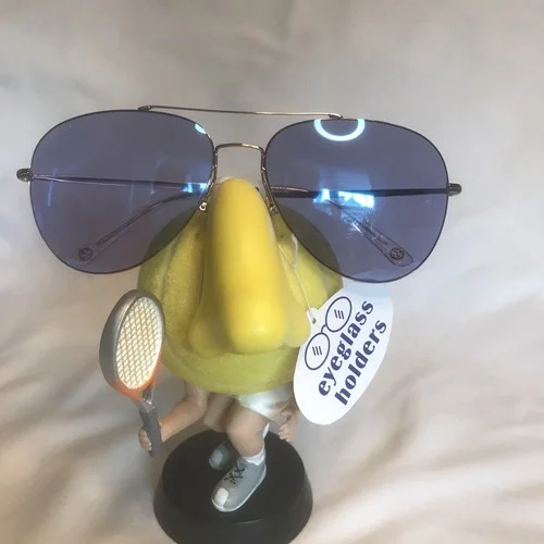 Eye Glasses holder Funny figural tennis player Glasses NOT Included New