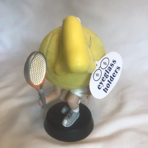 Eye Glasses holder Funny figural tennis player Glasses NOT Included New 2