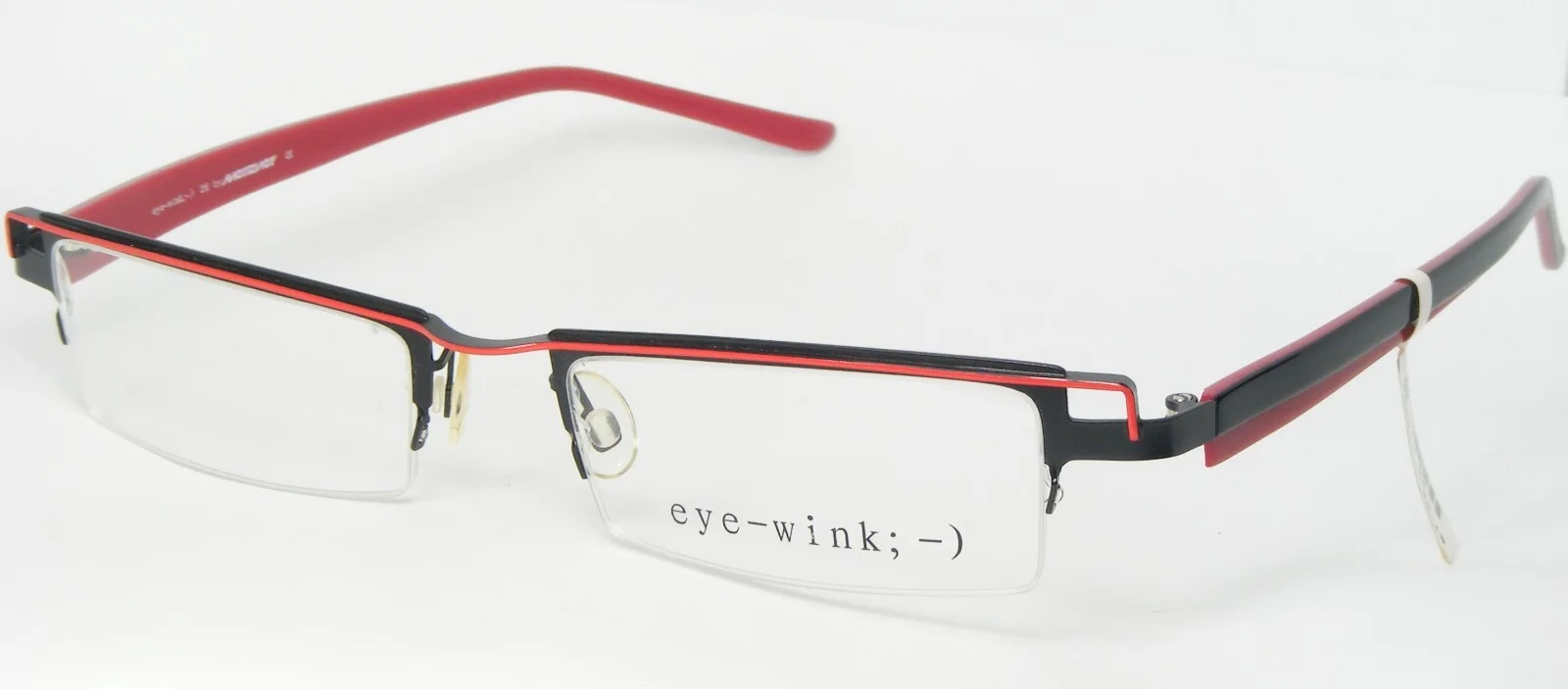 eye-wink by Meitzner 28 5520 RED /BLACK EYEGLASSES GLASSES FRAME 50-19-135mm