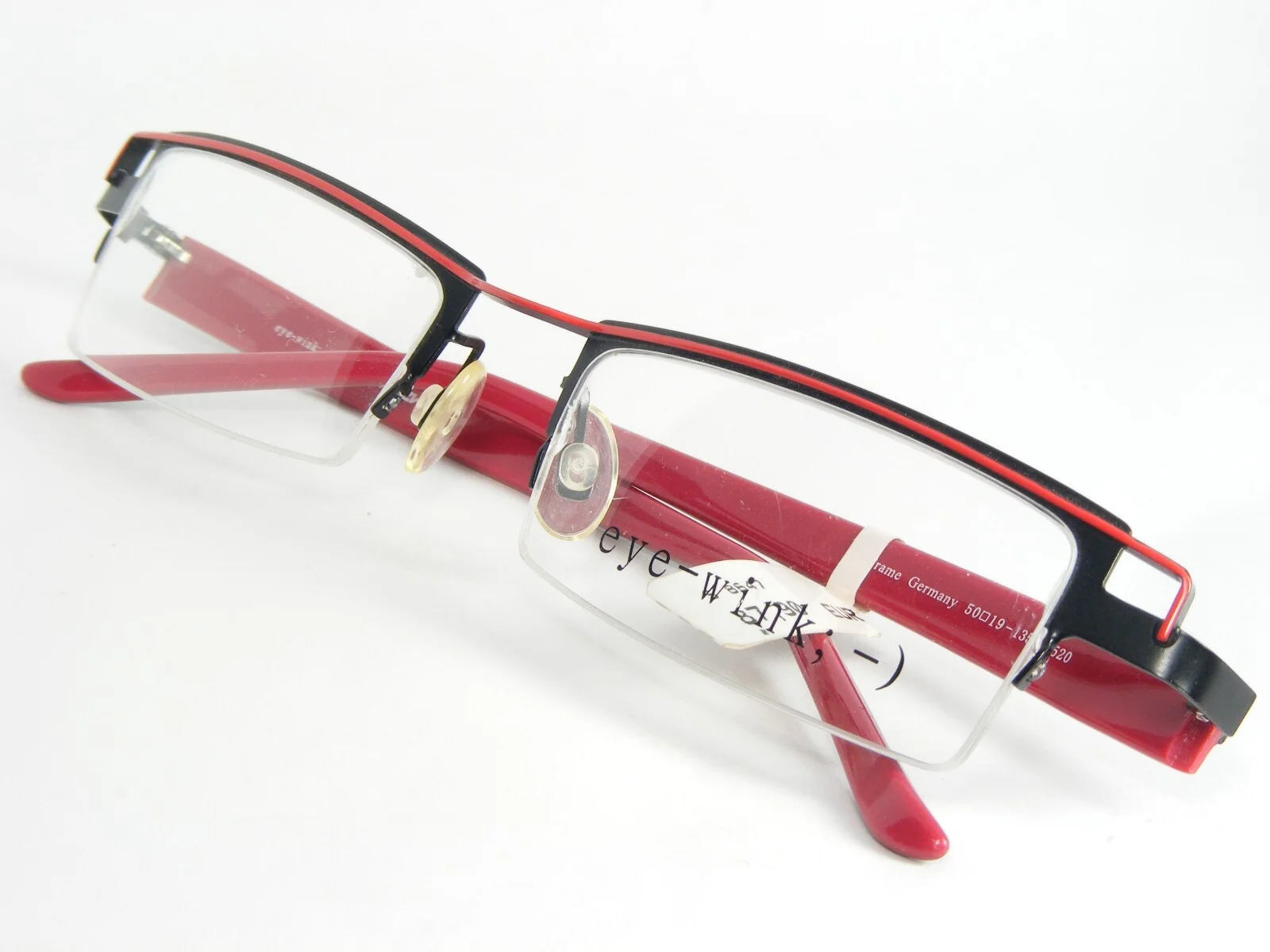 eye-wink by Meitzner 28 5520 RED /BLACK EYEGLASSES GLASSES FRAME 50-19-135mm 4