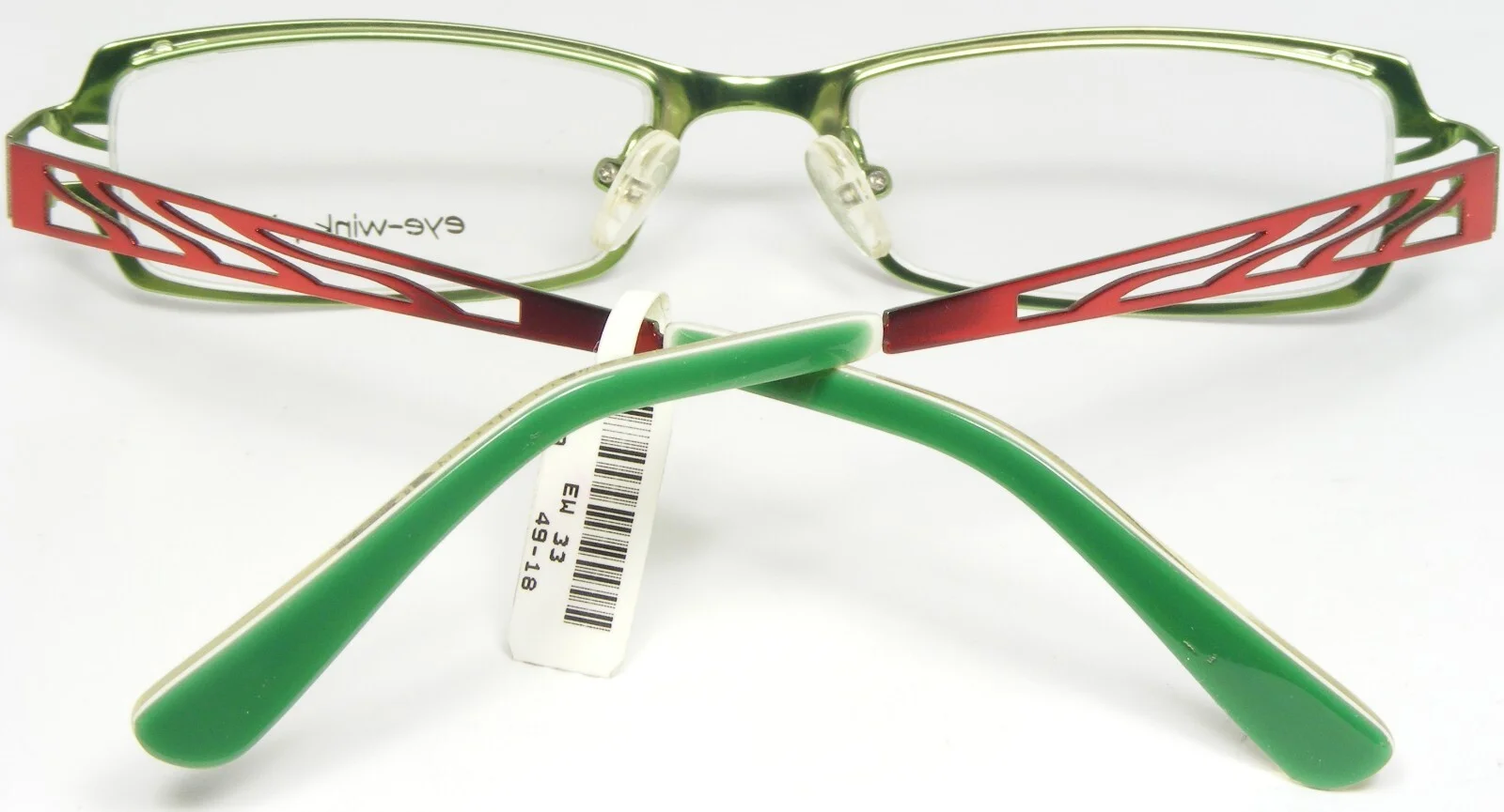 eye-wink by Meitzner Mod 33 5569 RED / GREEN EYEGLASSES FRAME49-18-135mm (NOTES) 3