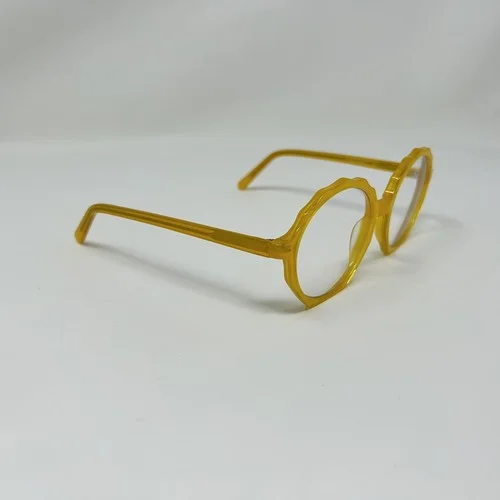 Eyebuy Direct Anemone Eyeglasses Frames Yellow Geometric 2