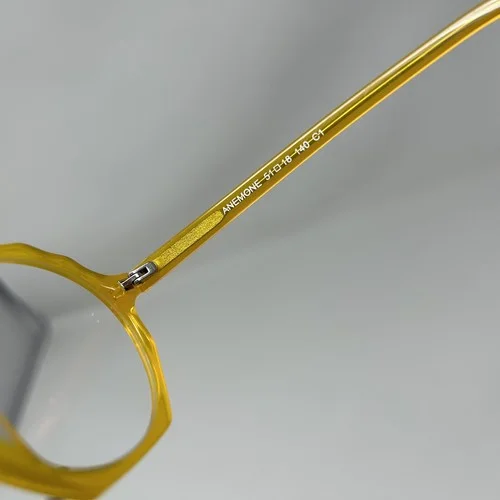 Eyebuy Direct Anemone Eyeglasses Frames Yellow Geometric 4