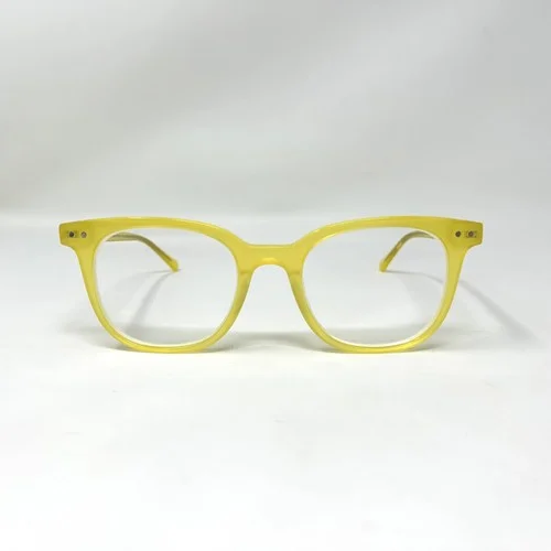Eyebuy Direct Kaleidoscope Glasses Square Iridescent Yellow Eyeglasses Frame