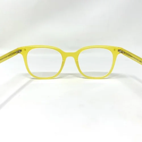 Eyebuy Direct Kaleidoscope Glasses Square Iridescent Yellow Eyeglasses Frame 3