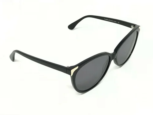 Eyebuy Direct Lima Eyeglasses Frames Shiny Black Gold Accents 60 [] 15 - 140 2