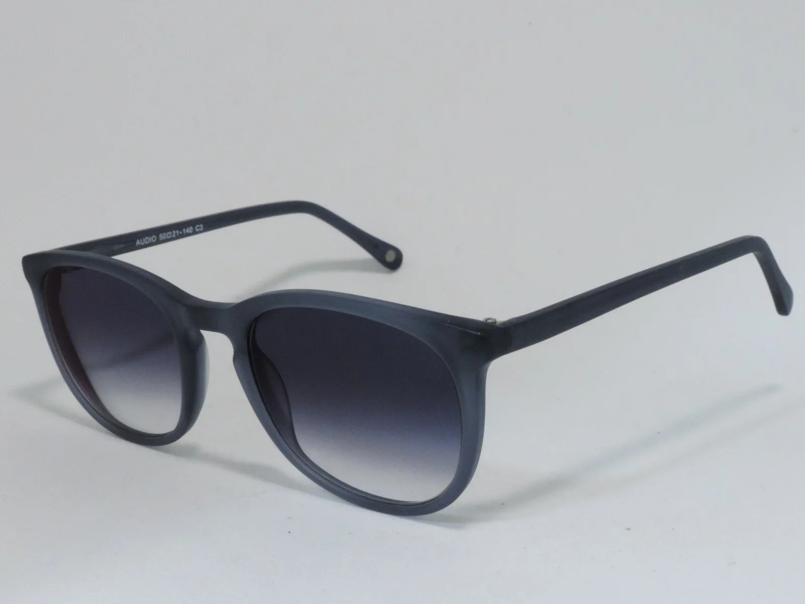EYEBUYDIRECT AUDIO FULL RIM SQUARE EYEGLASS FRAMES MATTE BLUE 50-21-140 NEW* 2
