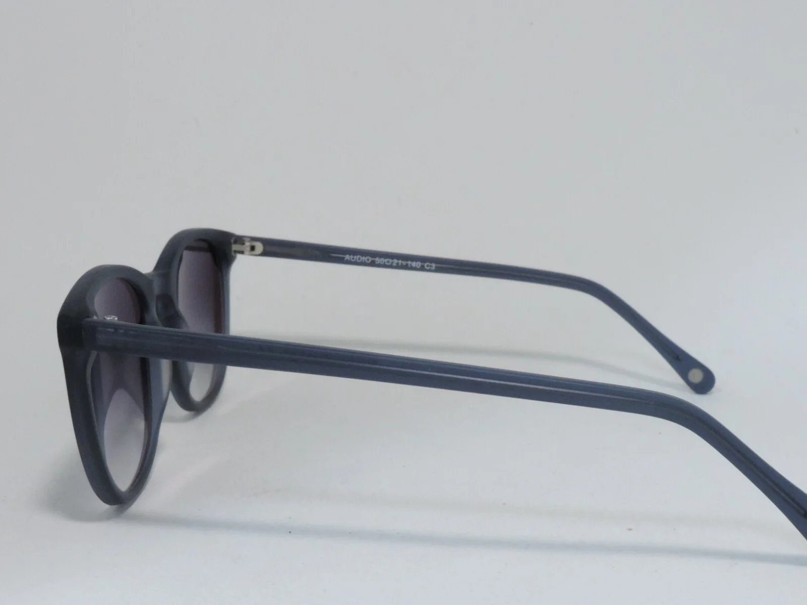 EYEBUYDIRECT AUDIO FULL RIM SQUARE EYEGLASS FRAMES MATTE BLUE 50-21-140 NEW* 3