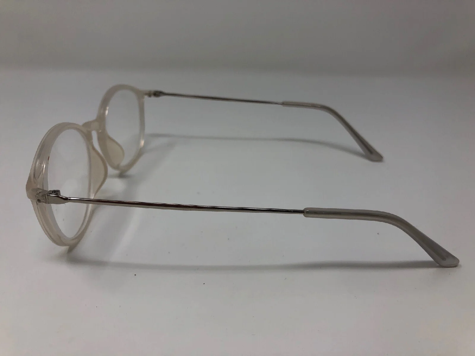 Eyebuydirect Eyeglasses Frame DOC C2 49-18-144 White And Silver CX48 4