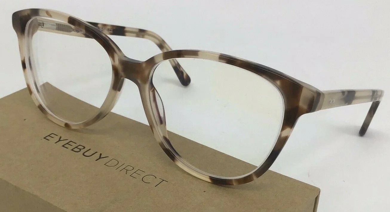 Eyebuydirect Hepburn 54-16-140 C2 Ivory Tortoise Acetate Eyeglasses Frames 2