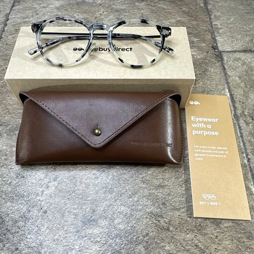 Eyebuydirect IRIS Round Tortoise Eyeglasses Fames With Case 50-20-145 C2 NWOT