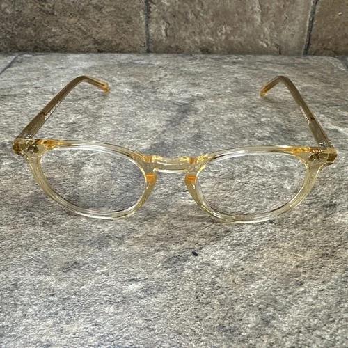 Eyebuydirect KYOTO Clear Yellow Round Eyeglasses Frames 48-21-140 C1 NWOT 3