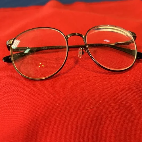 Eyebuydirect Lotus 52-18-137 C1 Round Gunmetal Eyeglasses FRAMES ONLY Pad Miss 2