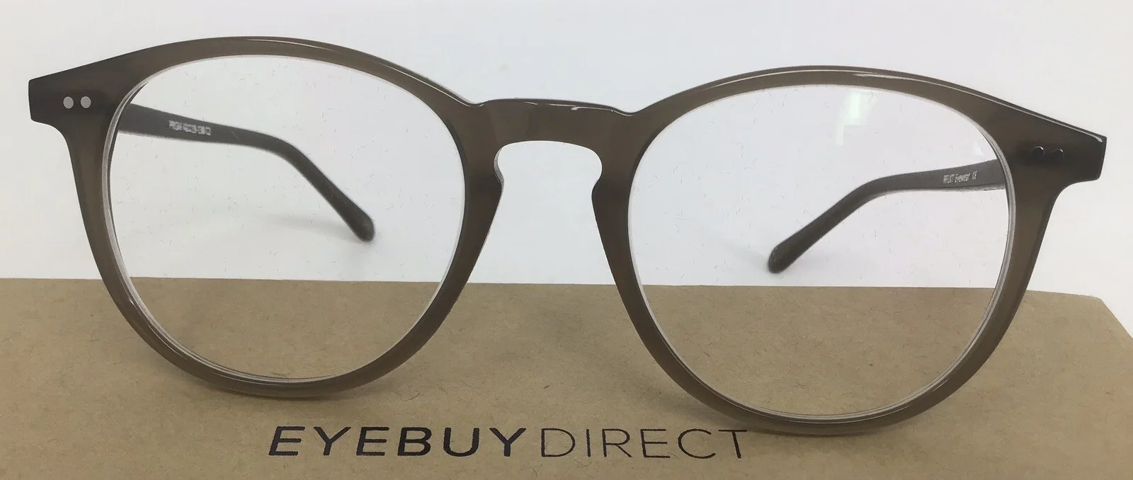 Eyebuydirect Prism 48-19-138 C2 Round Taupe Acetate Eyeglasses FRAMES ONLY A94