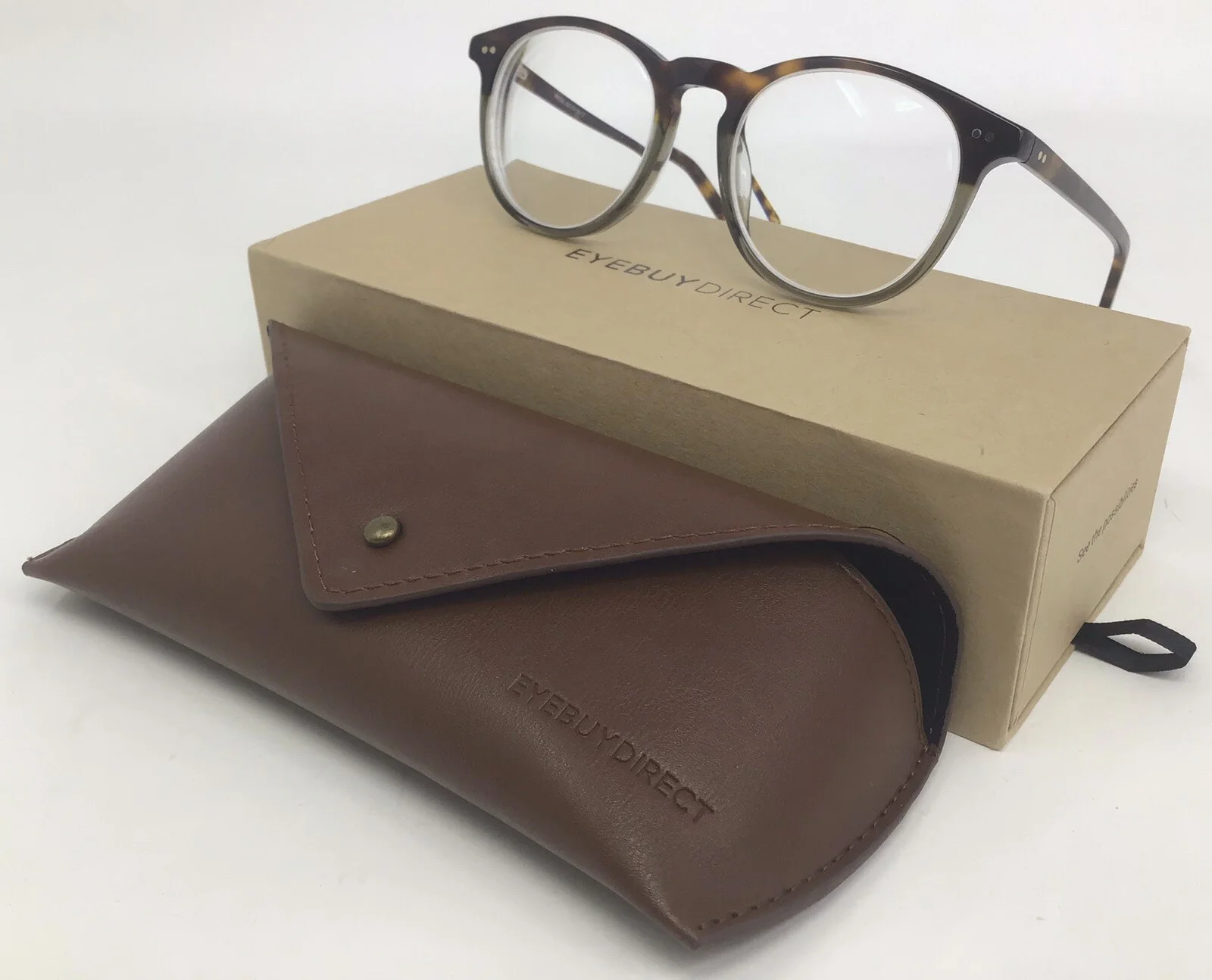 Eyebuydirect Prism 48-19-138 C7 Cafe Glace Acetate Eyeglasses FRAMES ONLY A110 2