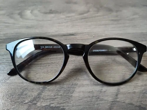 EYEBUYDIRECT SEA BREEZE ROUND FLEXIBLE EYEGLASS FRAMES TORTOISE 48-19 140