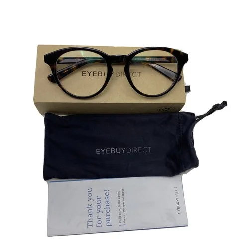 Eyebuydirect Stanford 49-21-135 C3 Round Tortoise Eyeglasses FRAMES ONLY