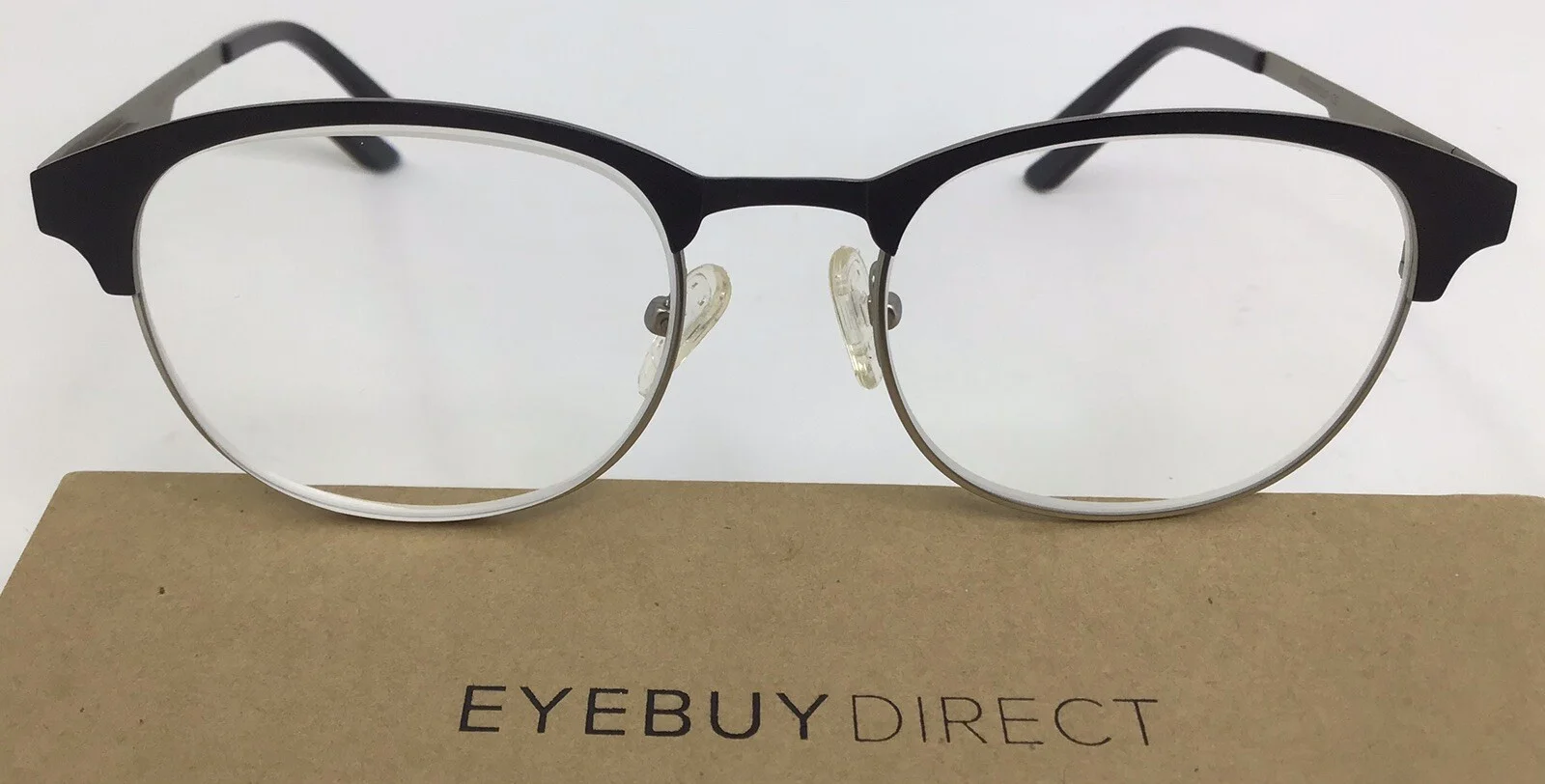Eyebuydirect Toledo 49-18-145 C2 Oval Black Metal Eyeglasses FRAMES ONLY H8