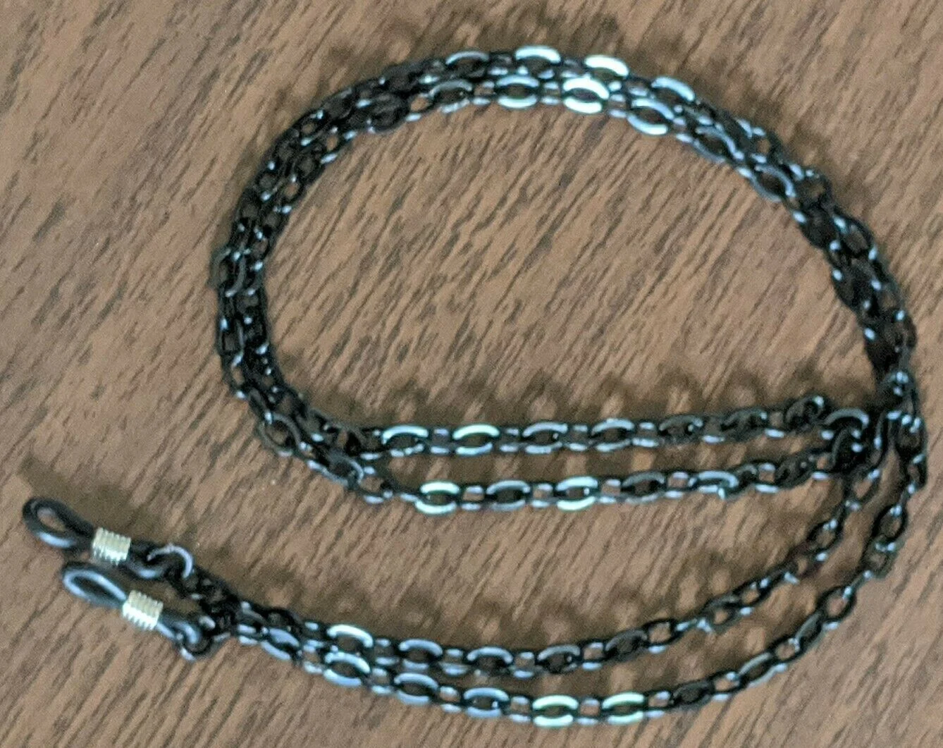 EYEGLASS CHAIN, BLACK LIGHT WEIGHT 26
