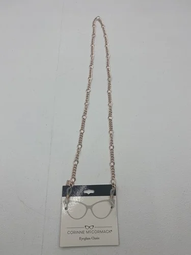 Eyeglass Chain Corinne McCormick Rose Gold Tone