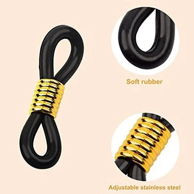 Eyeglass Chain Ends Adjustable Rubber Ends Connectors Antislip Strap Holder Chai 3