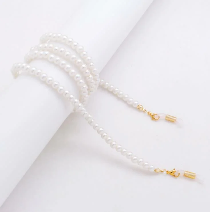 Eyeglass Chain Sunglasses Pearl Glasses Chain Holder Eyewear Rope Necklace I 4
