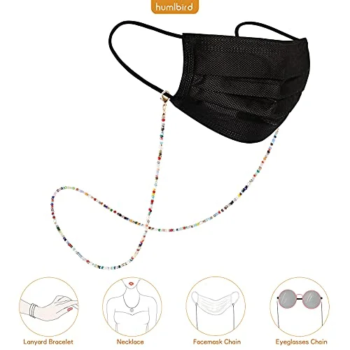 Eyeglass Chain Sunglasses Read Bead Glasses Chain Holder Eyewear Rope Necklace C 2