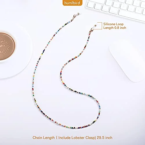 Eyeglass Chain Sunglasses Read Bead Glasses Chain Holder Eyewear Rope Necklace C 3