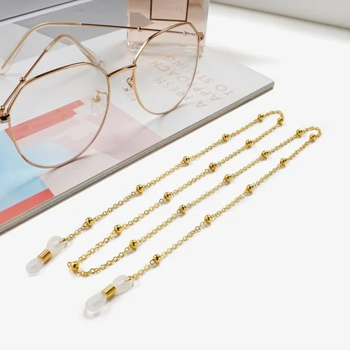Eyeglass Chain Sunglasses Round Bead Glasses Chain Holder Eyewear Rope Necklace 2