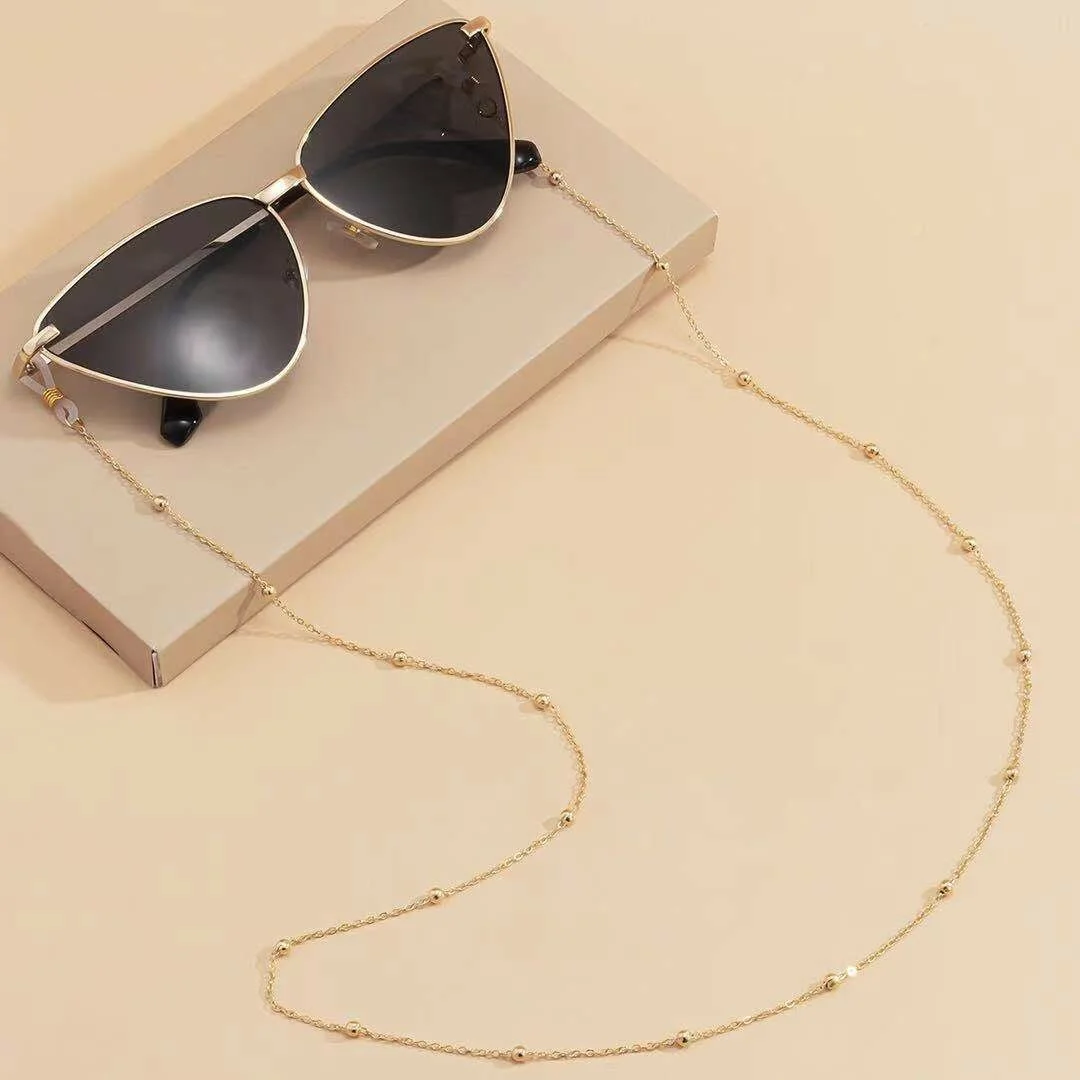 Eyeglass Chain Sunglasses Round Bead Glasses Chain Holder Eyewear Rope Necklace 3
